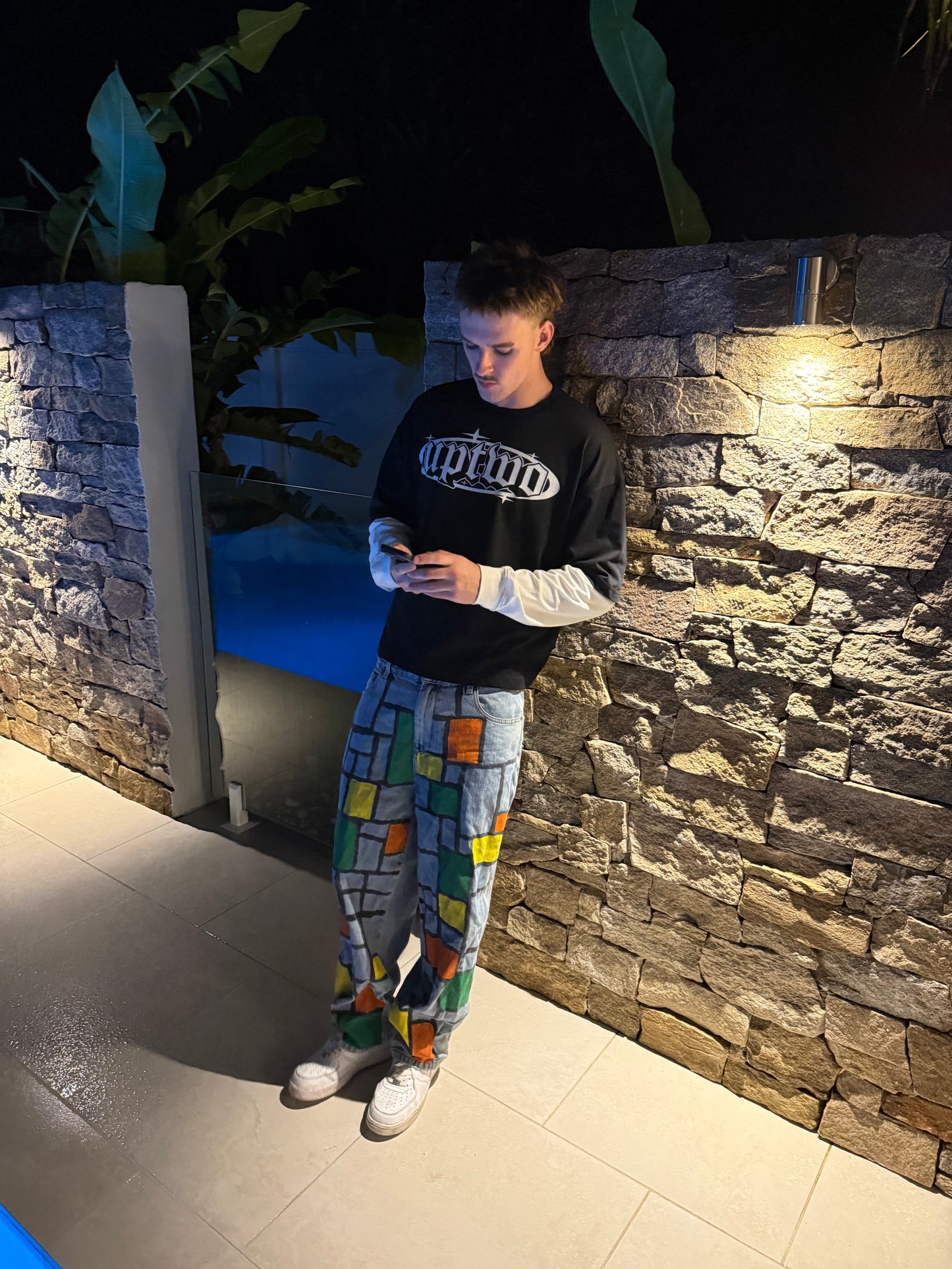 UpTwo Long Sleeve Cotton T-Shirt